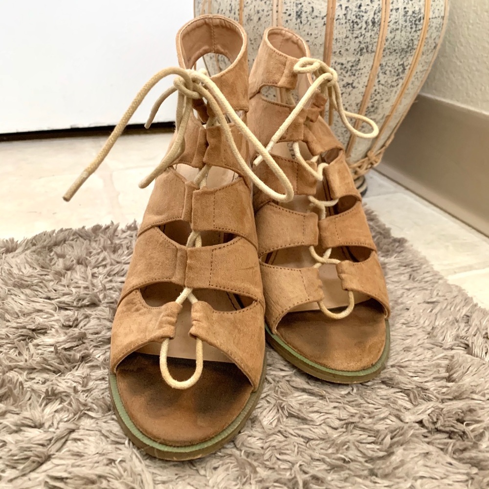 Just fab laced heels